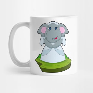 Elephant Bride Veil Wedding Mug